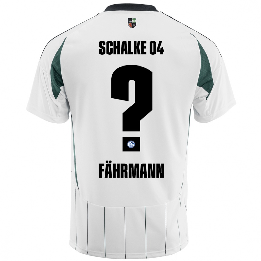 Vaikiškas Ralf Fährmann #0 Balta Žalia Išvykos Marškinėliai 2024/25 T-Shirt