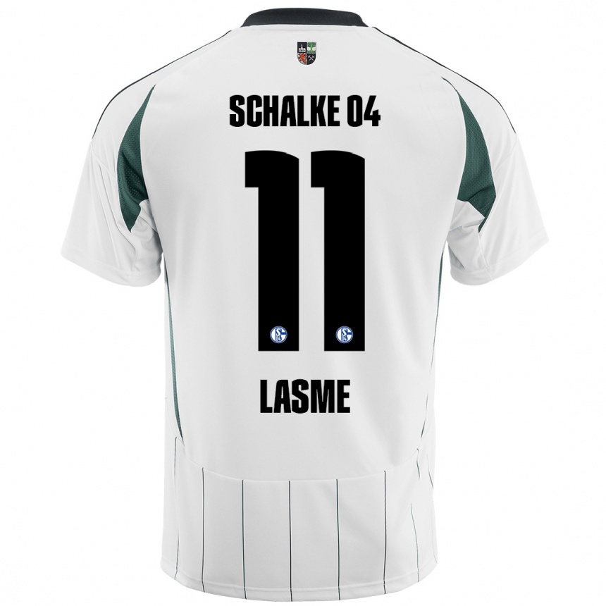 Vaikiškas Bryan Lasme #11 Balta Žalia Išvykos Marškinėliai 2024/25 T-Shirt