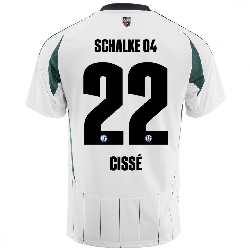 Vaikiškas Ibrahima Cissé #22 Balta Žalia Išvykos Marškinėliai 2024/25 T-Shirt