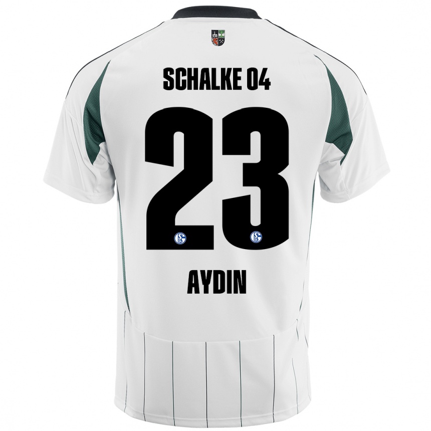 Vaikiškas Mehmet Aydın #23 Balta Žalia Išvykos Marškinėliai 2024/25 T-Shirt