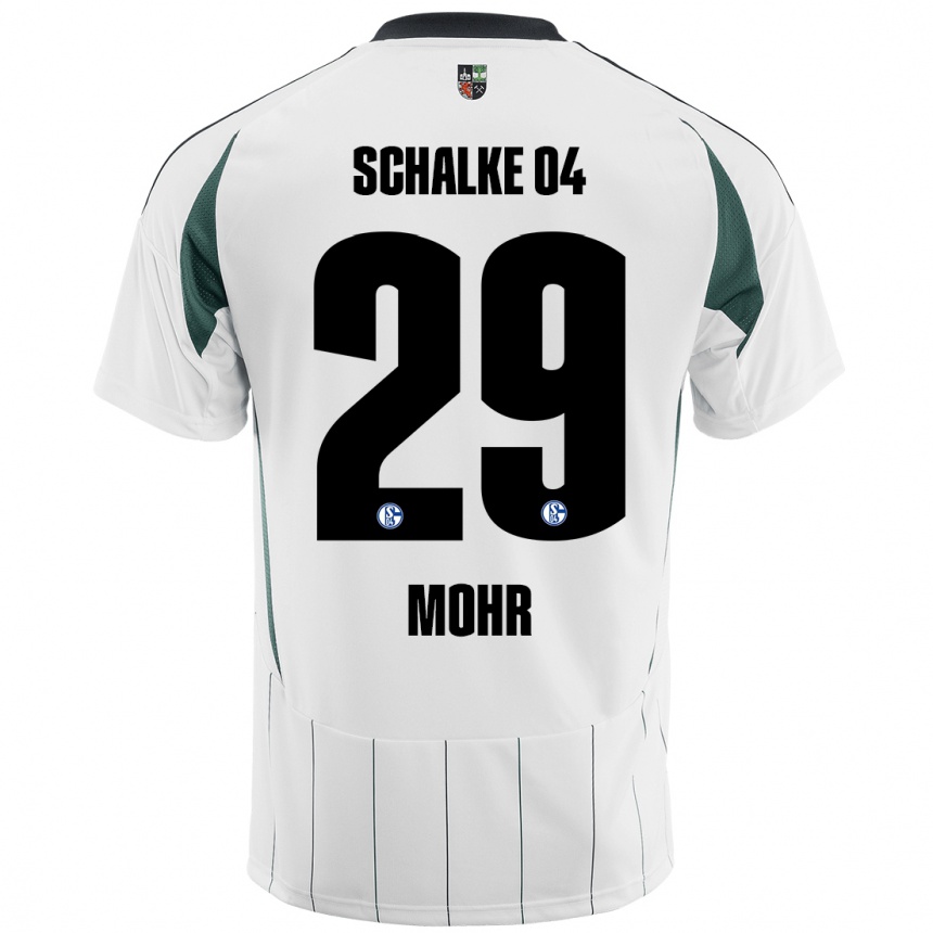 Vaikiškas Tobias Mohr #29 Balta Žalia Išvykos Marškinėliai 2024/25 T-Shirt