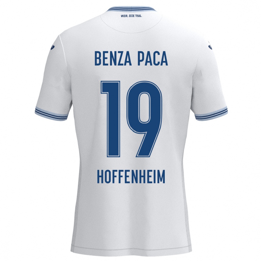 Vaikiškas Lynes Benza Paca #19 Balta Mėlyna Išvykos Marškinėliai 2024/25 T-Shirt