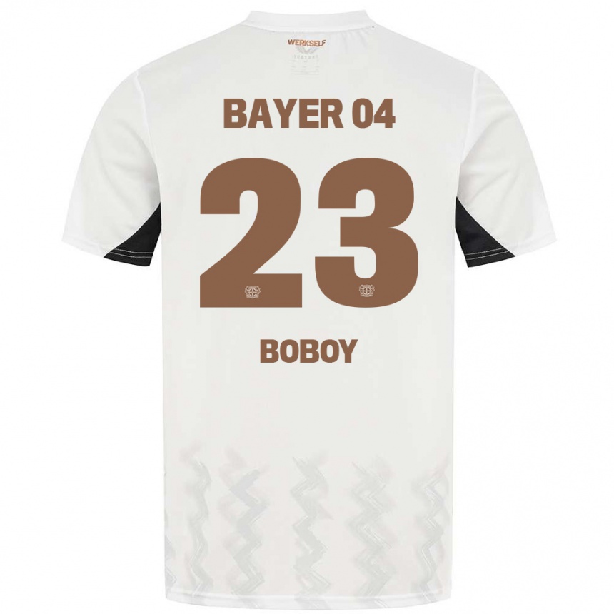 Vaikiškas Delice Boboy #23 Balta Juoda Išvykos Marškinėliai 2024/25 T-Shirt