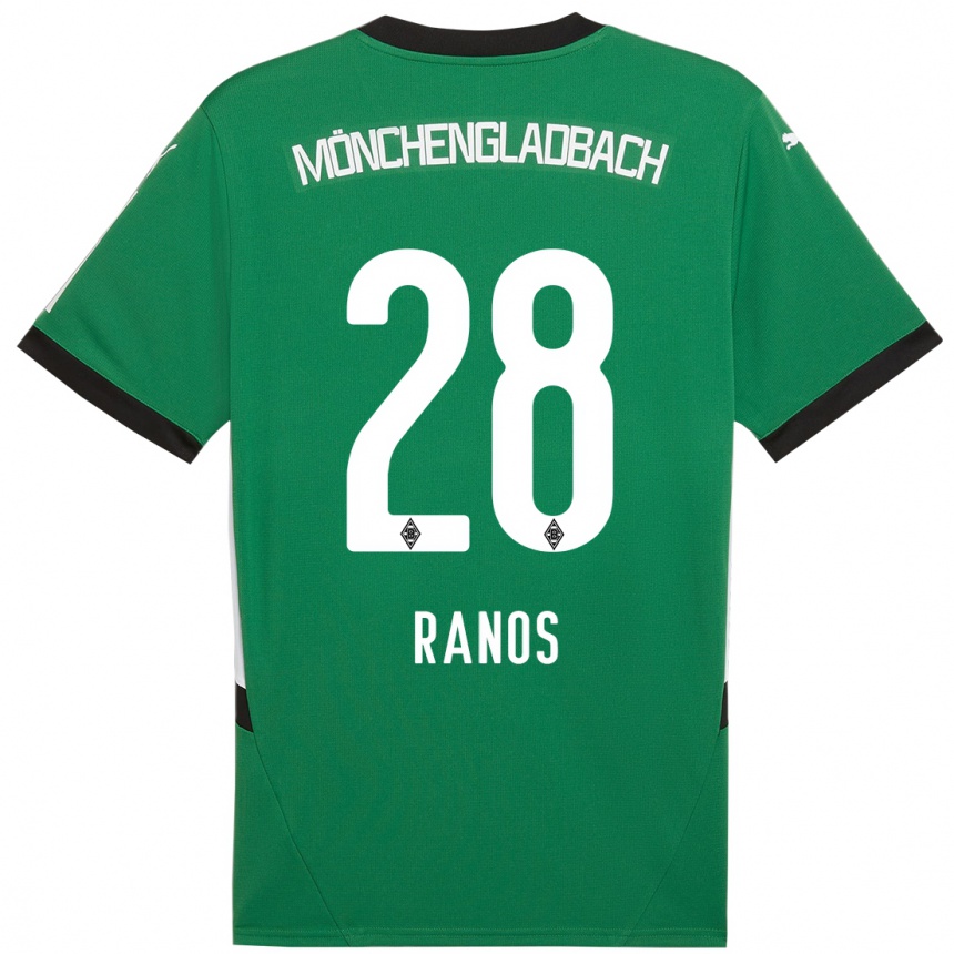 Vaikiškas Grant-Leon Ranos #28 Žalia Balta Išvykos Marškinėliai 2024/25 T-Shirt