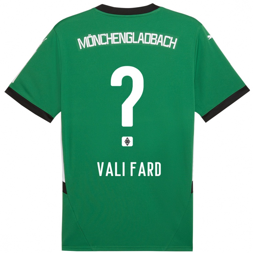 Vaikiškas Elias Vali Fard #0 Žalia Balta Išvykos Marškinėliai 2024/25 T-Shirt