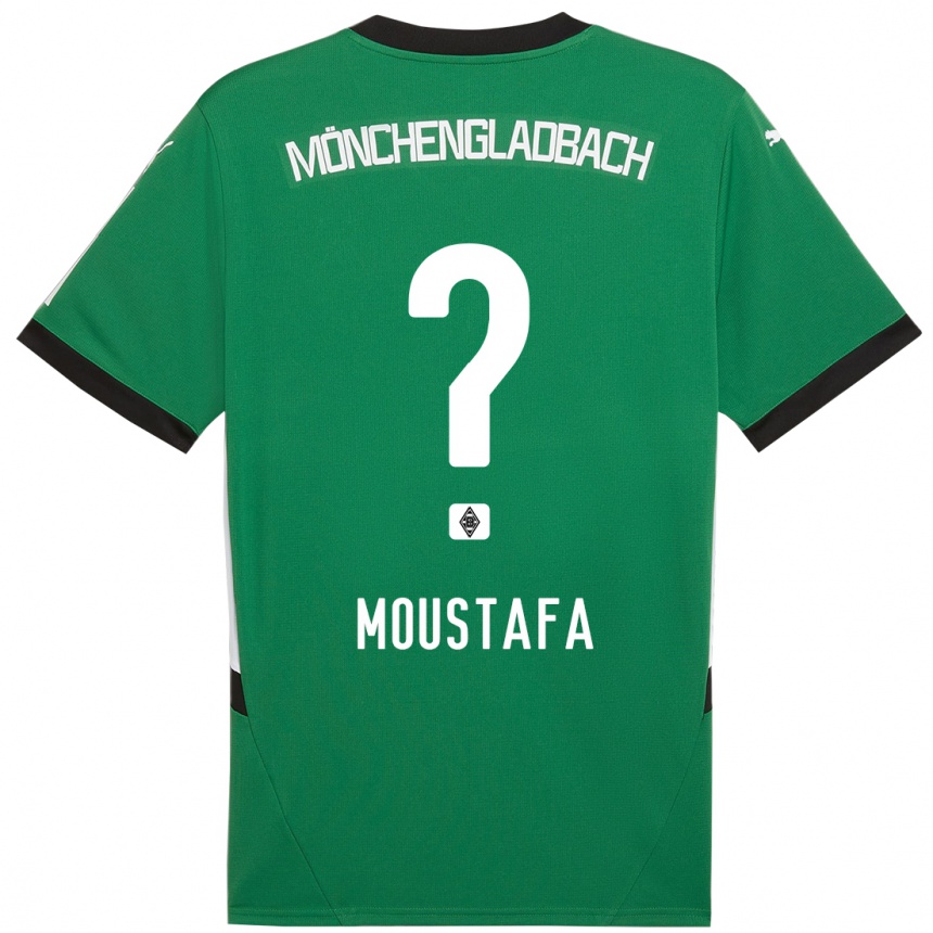 Vaikiškas Seif Ashraf Moustafa #0 Žalia Balta Išvykos Marškinėliai 2024/25 T-Shirt