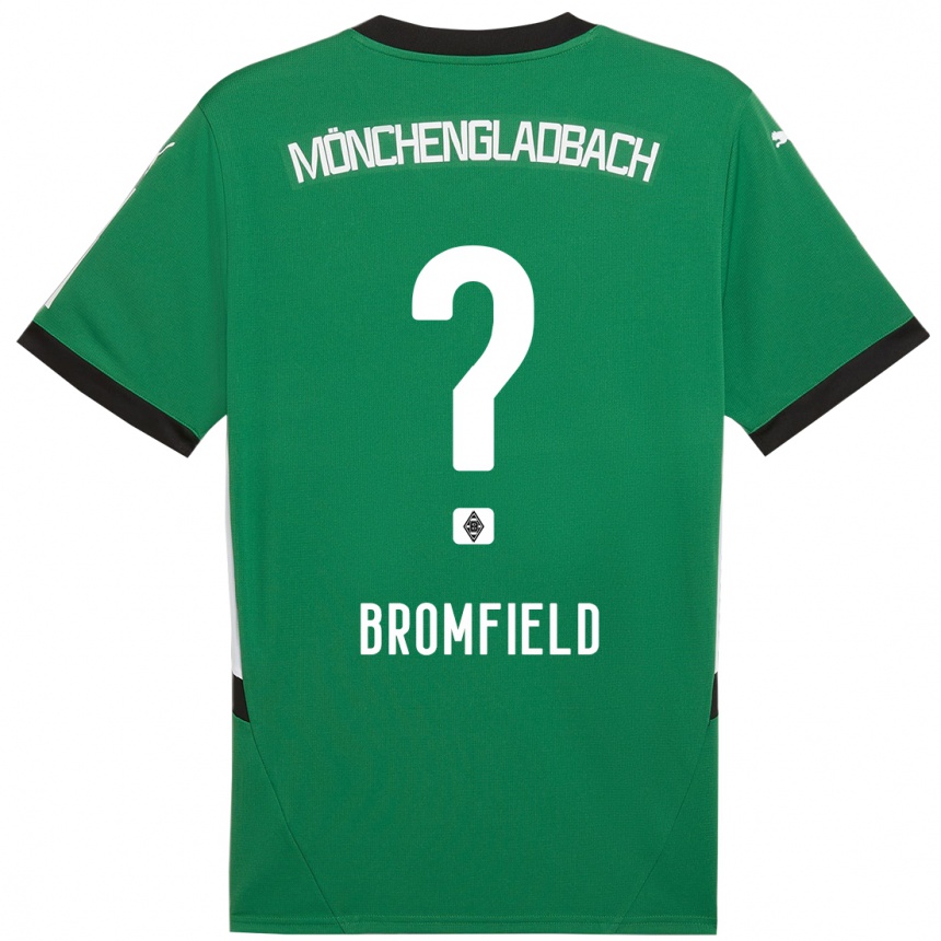 Vaikiškas Rio Bromfield #0 Žalia Balta Išvykos Marškinėliai 2024/25 T-Shirt