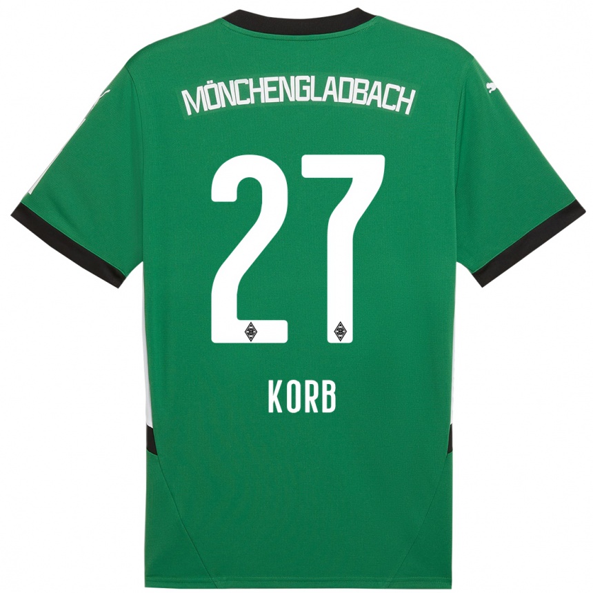 Vaikiškas Julian Korb #27 Žalia Balta Išvykos Marškinėliai 2024/25 T-Shirt