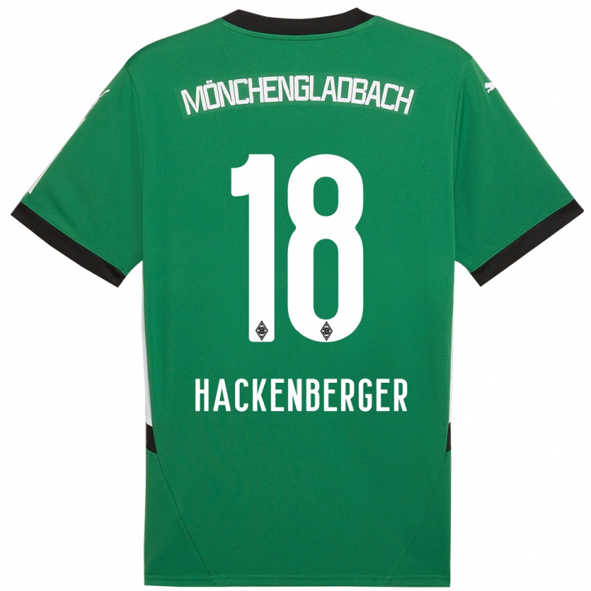 Vaikiškas Jessica Hackenberger #18 Žalia Balta Išvykos Marškinėliai 2024/25 T-Shirt