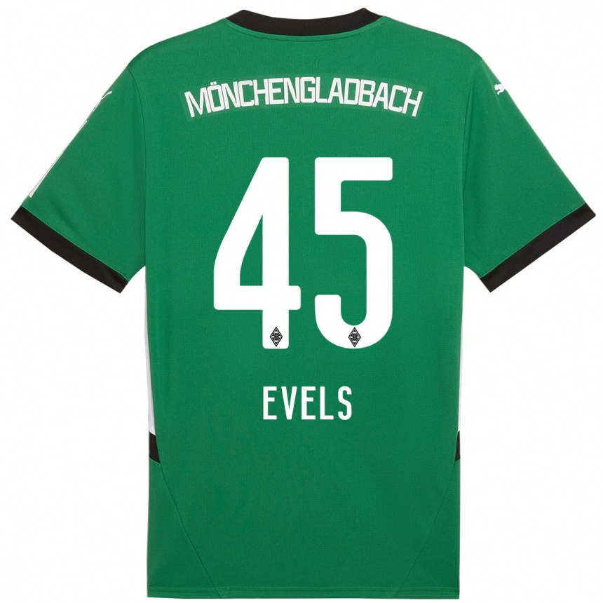 Vaikiškas Emily Evels #45 Žalia Balta Išvykos Marškinėliai 2024/25 T-Shirt