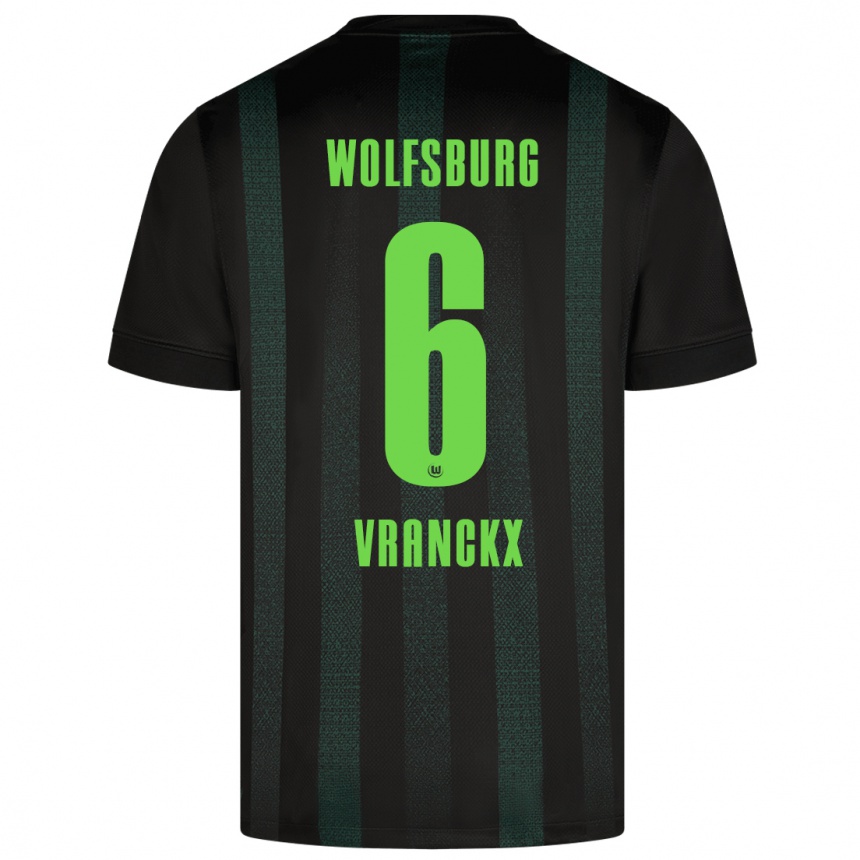 Vaikiškas Aster Vranckx #6 Tamsiai Žalia Išvykos Marškinėliai 2024/25 T-Shirt