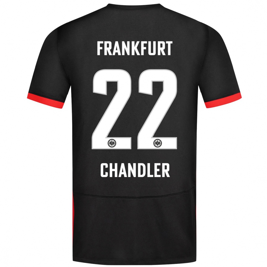 Vaikiškas Timothy Chandler #22 Juoda Išvykos Marškinėliai 2024/25 T-Shirt