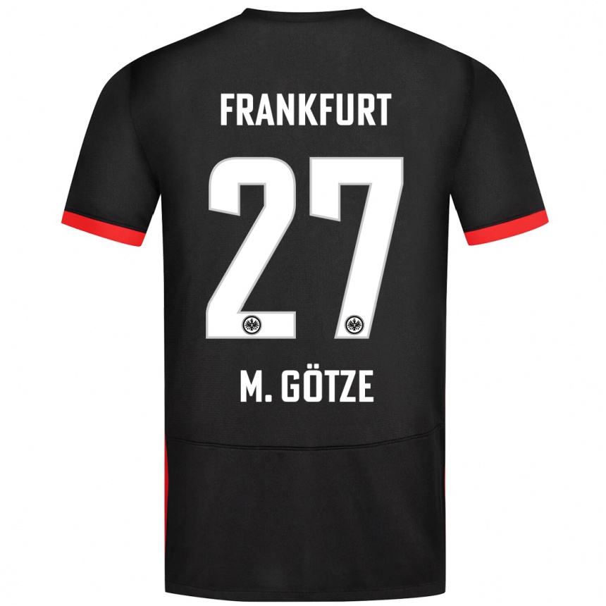 Vaikiškas Mario Götze #27 Juoda Išvykos Marškinėliai 2024/25 T-Shirt