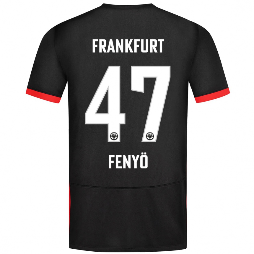 Vaikiškas Noah Fenyö #47 Juoda Išvykos Marškinėliai 2024/25 T-Shirt