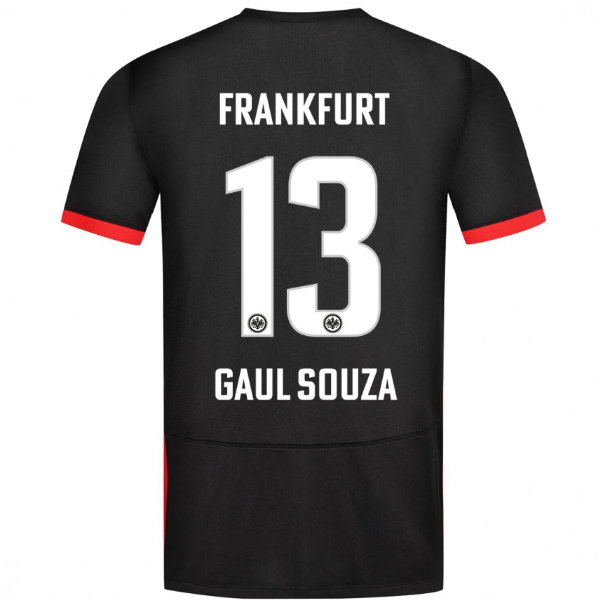 Vaikiškas Alessandro Gaul Souza #13 Juoda Išvykos Marškinėliai 2024/25 T-Shirt