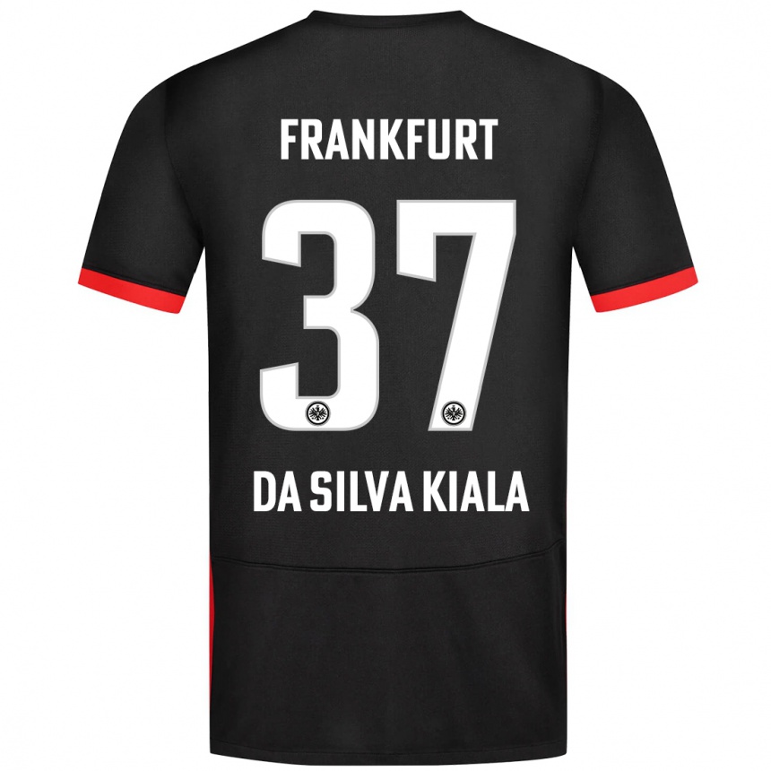 Vaikiškas Joel Da Silva Kiala #37 Juoda Išvykos Marškinėliai 2024/25 T-Shirt