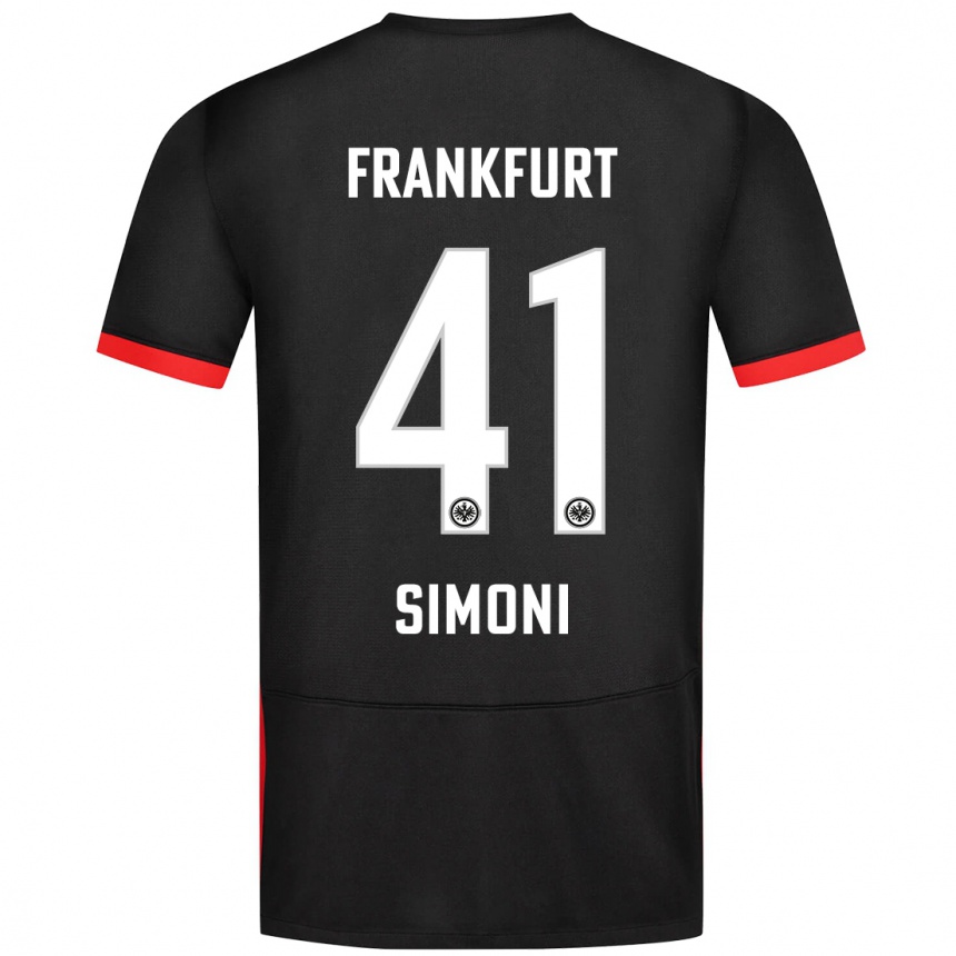 Vaikiškas Simon Simoni #41 Juoda Išvykos Marškinėliai 2024/25 T-Shirt