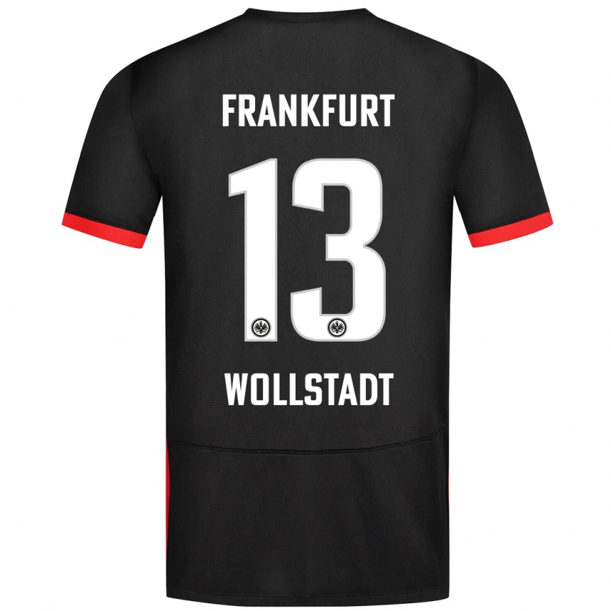 Vaikiškas Fabio Wollstadt #13 Juoda Išvykos Marškinėliai 2024/25 T-Shirt