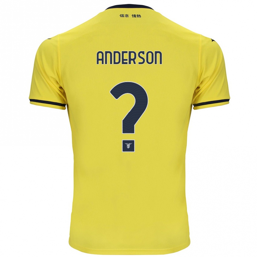 Vaikiškas André Anderson #0 Geltona Išvykos Marškinėliai 2024/25 T-Shirt