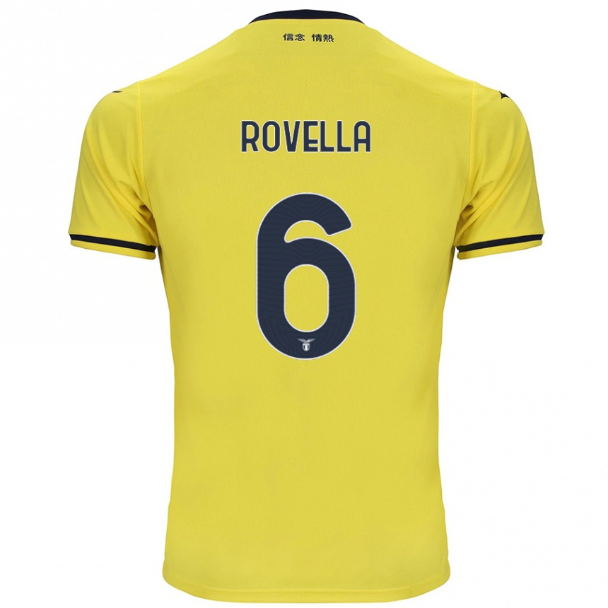 Vaikiškas Nicolo Rovella #6 Geltona Išvykos Marškinėliai 2024/25 T-Shirt