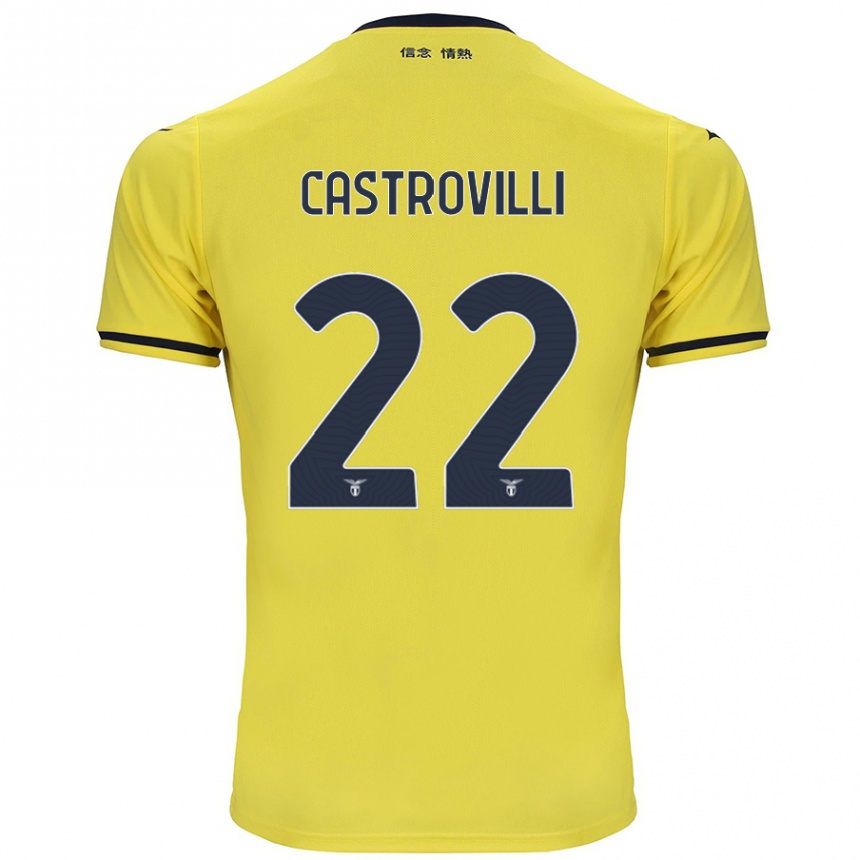 Vaikiškas Gaetano Castrovilli #22 Geltona Išvykos Marškinėliai 2024/25 T-Shirt