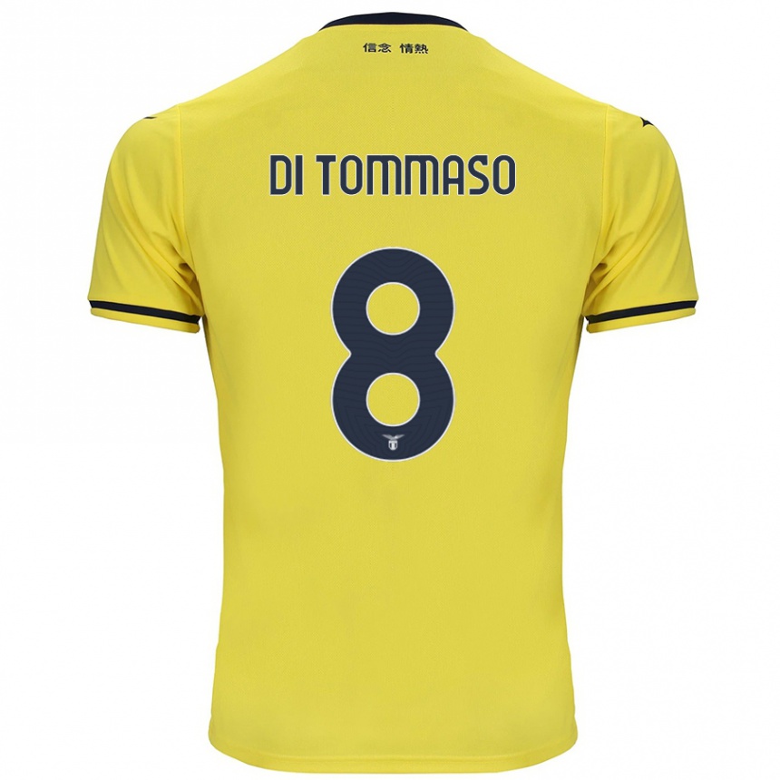 Vaikiškas Leonardo Di Tommaso #8 Geltona Išvykos Marškinėliai 2024/25 T-Shirt