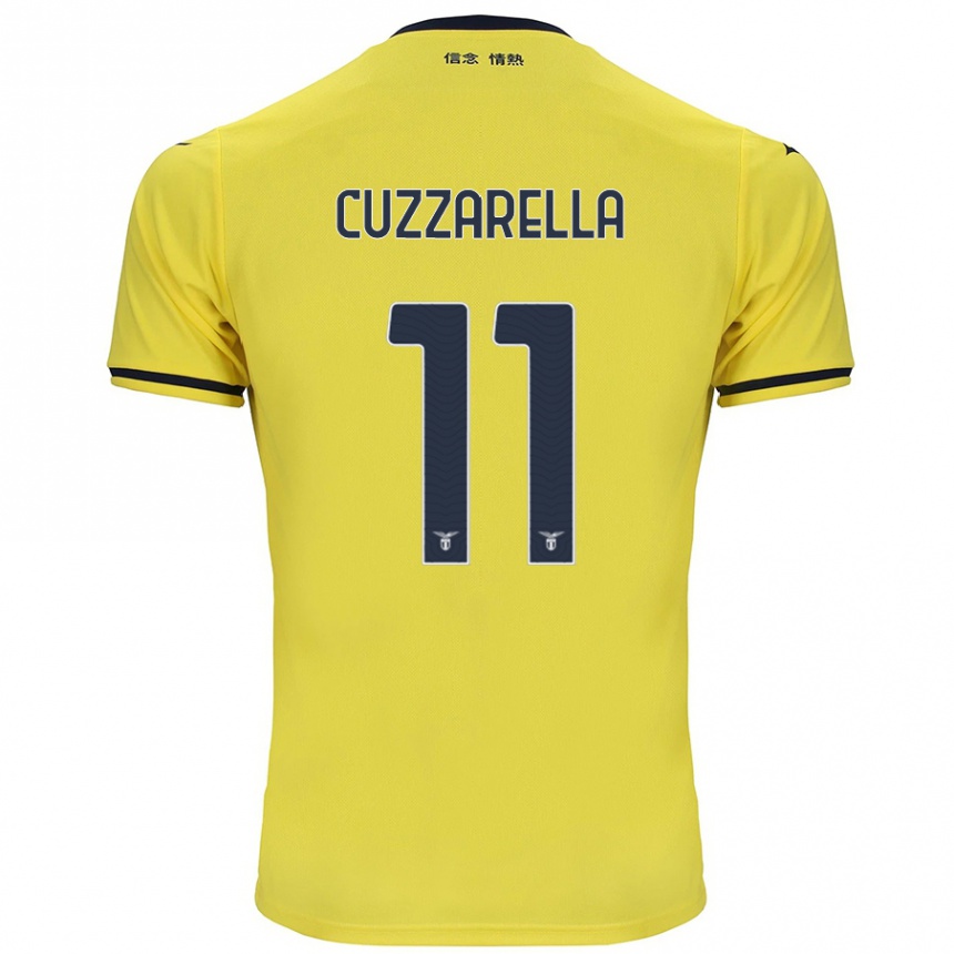 Vaikiškas Cristian Cuzzarella #11 Geltona Išvykos Marškinėliai 2024/25 T-Shirt