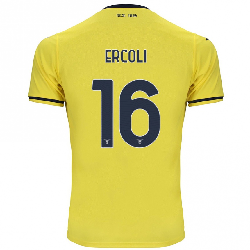 Vaikiškas Michele Ercoli #16 Geltona Išvykos Marškinėliai 2024/25 T-Shirt