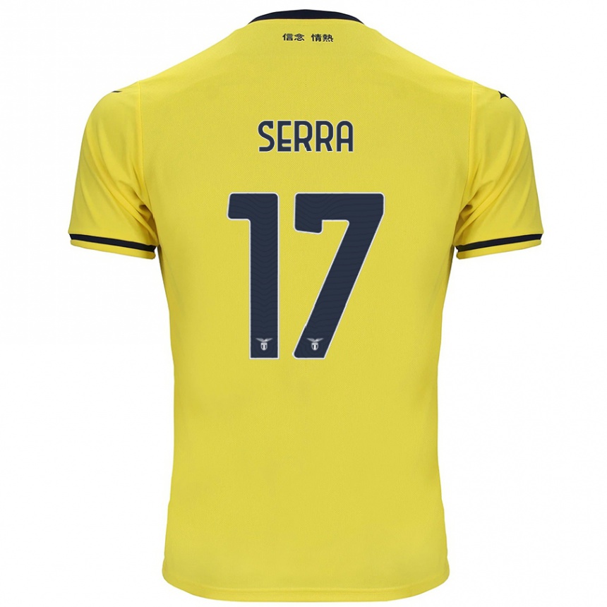 Vaikiškas Federico Serra #17 Geltona Išvykos Marškinėliai 2024/25 T-Shirt