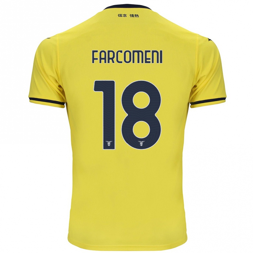 Vaikiškas Valerio Farcomeni #18 Geltona Išvykos Marškinėliai 2024/25 T-Shirt