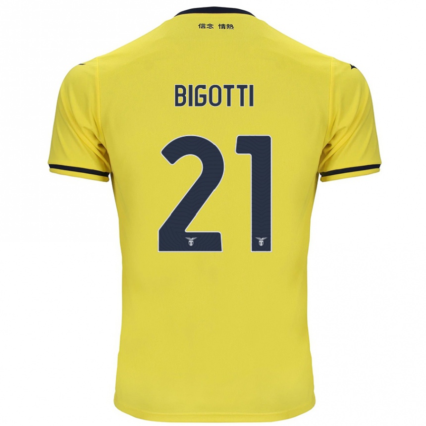 Vaikiškas Massimo Bigotti #21 Geltona Išvykos Marškinėliai 2024/25 T-Shirt