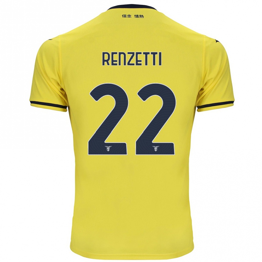 Vaikiškas Davide Renzetti #22 Geltona Išvykos Marškinėliai 2024/25 T-Shirt