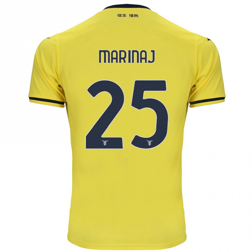 Vaikiškas Kledi Marinaj #25 Geltona Išvykos Marškinėliai 2024/25 T-Shirt