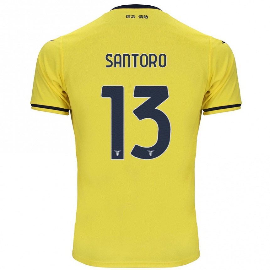 Vaikiškas Martina Santoro #13 Geltona Išvykos Marškinėliai 2024/25 T-Shirt