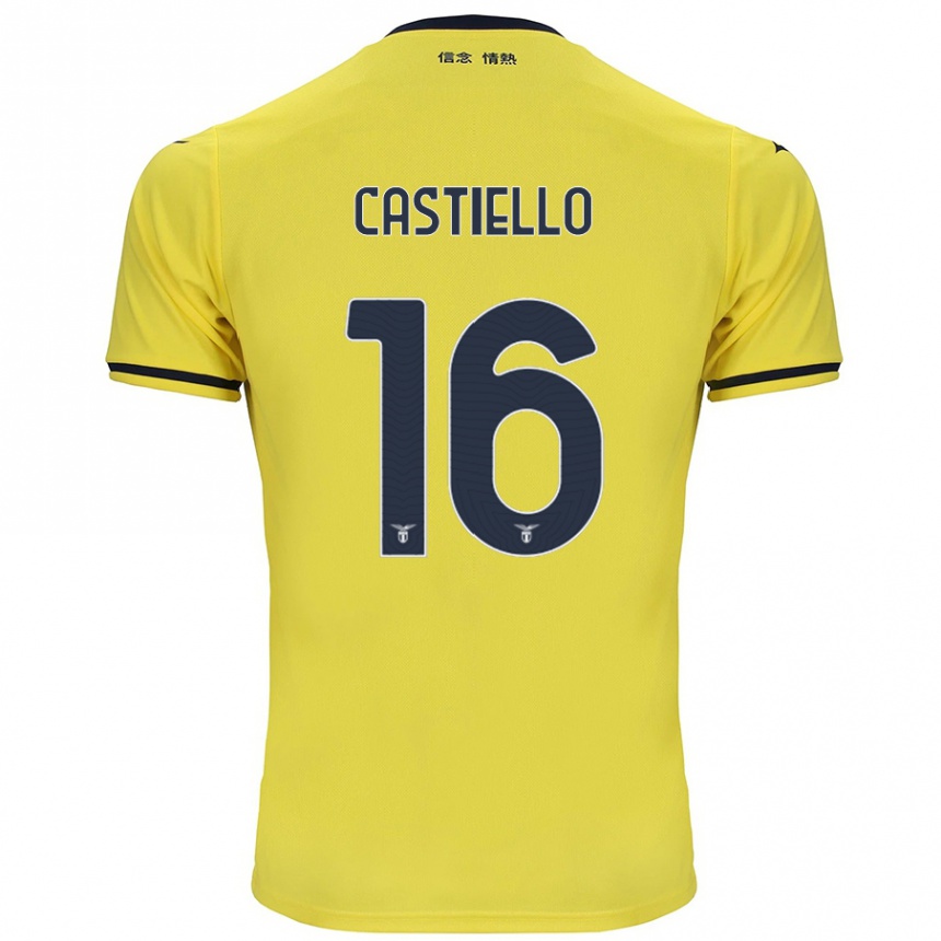 Vaikiškas Antonietta Castiello #16 Geltona Išvykos Marškinėliai 2024/25 T-Shirt