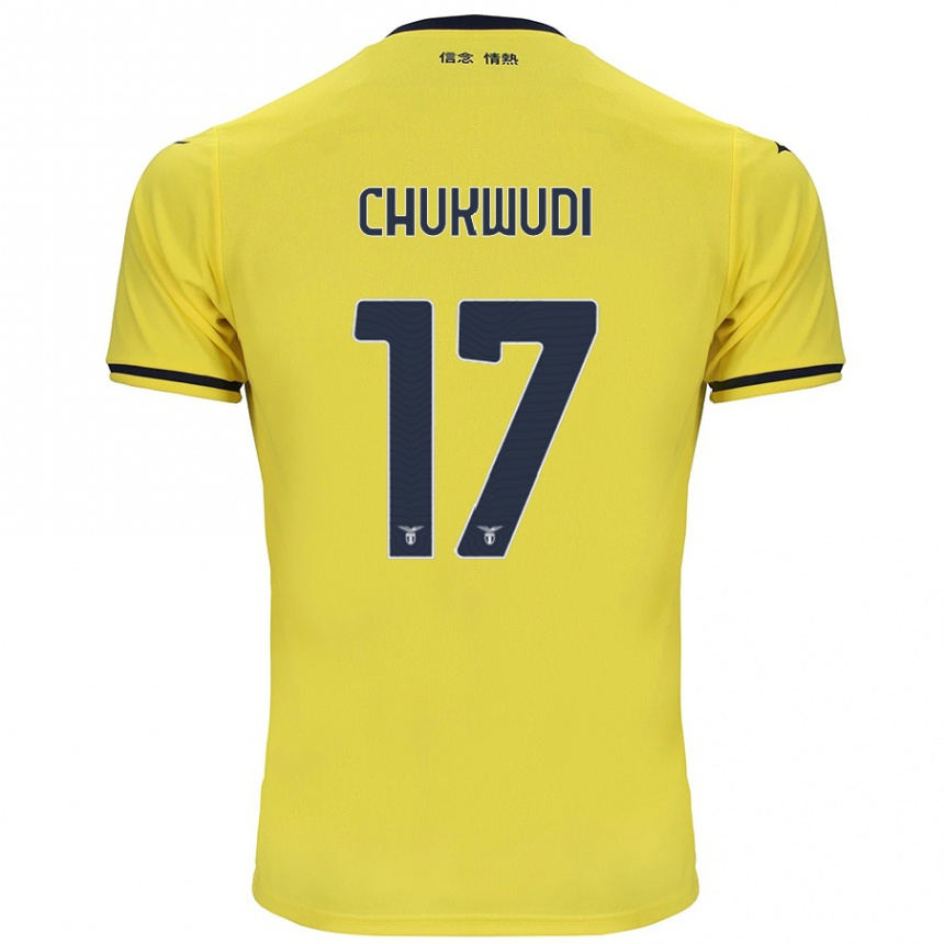 Vaikiškas Ogonna Franca Chukwudi #17 Geltona Išvykos Marškinėliai 2024/25 T-Shirt