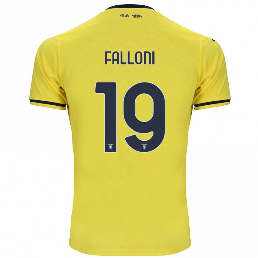 Vaikiškas Ludovica Falloni #19 Geltona Išvykos Marškinėliai 2024/25 T-Shirt