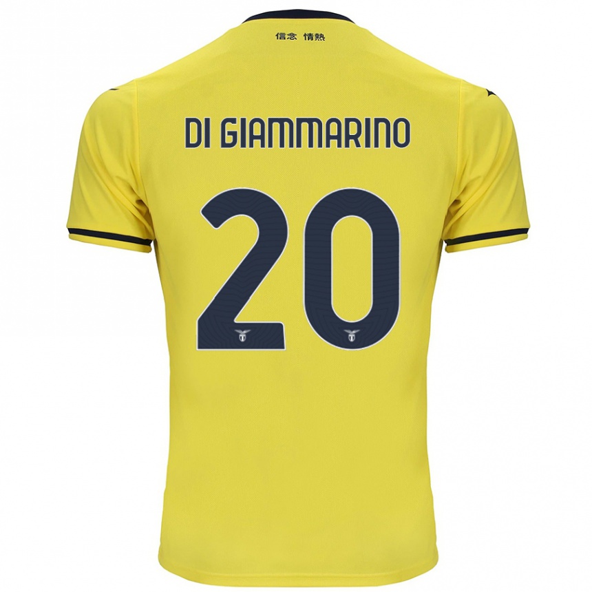 Vaikiškas Virginia Di Giammarino #20 Geltona Išvykos Marškinėliai 2024/25 T-Shirt