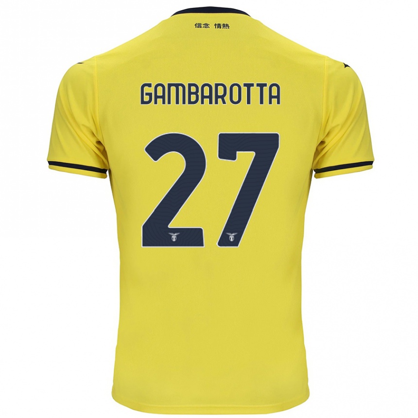 Vaikiškas Margot Gambarotta #27 Geltona Išvykos Marškinėliai 2024/25 T-Shirt