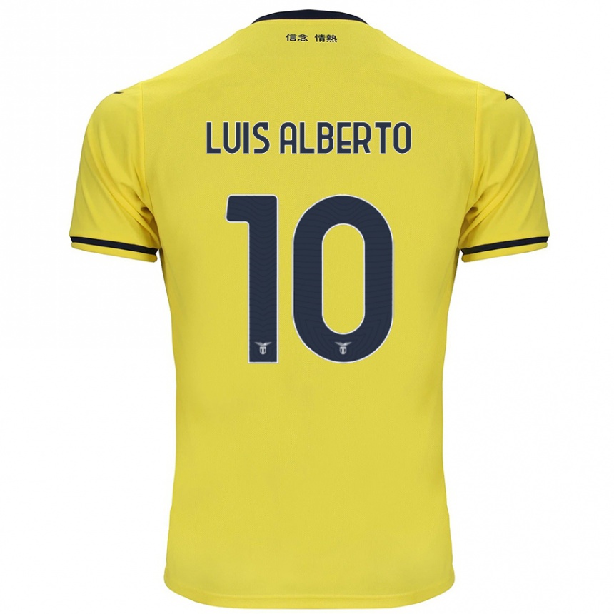 Vaikiškas Luis Alberto #10 Geltona Išvykos Marškinėliai 2024/25 T-Shirt