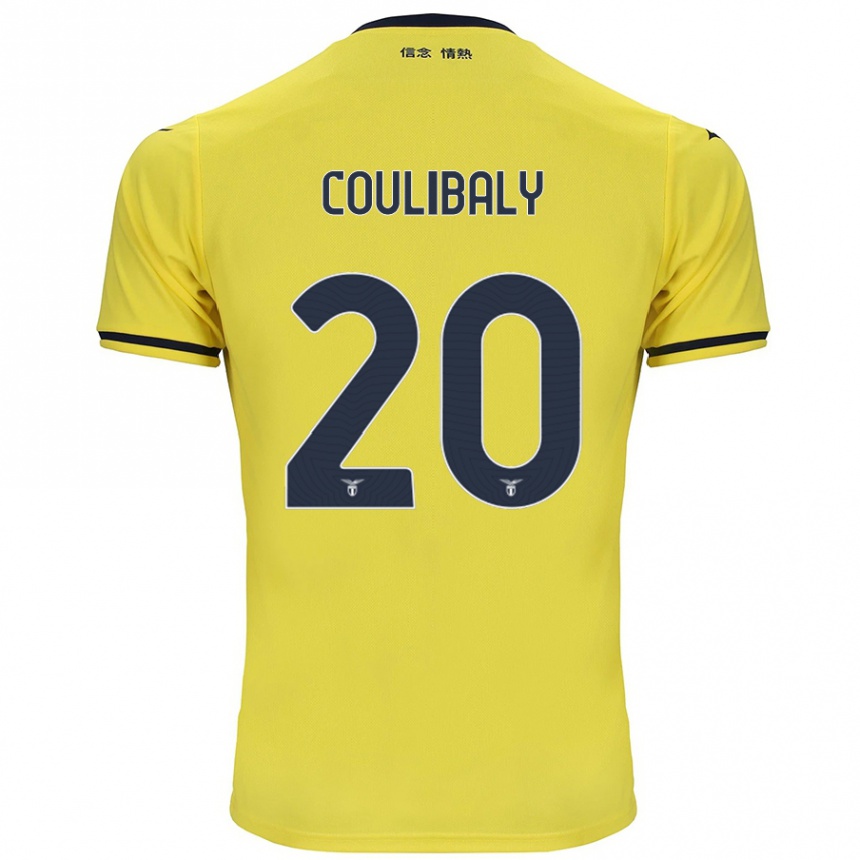 Vaikiškas Larsson Coulibaly #20 Geltona Išvykos Marškinėliai 2024/25 T-Shirt