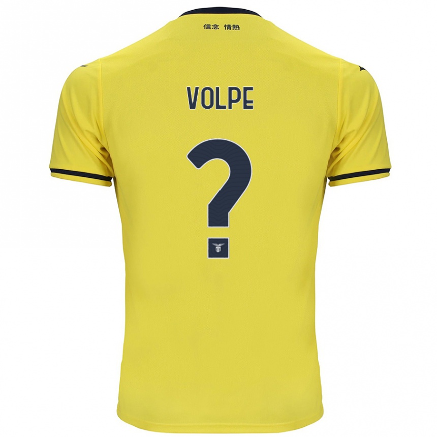 Vaikiškas Marco Volpe #0 Geltona Išvykos Marškinėliai 2024/25 T-Shirt