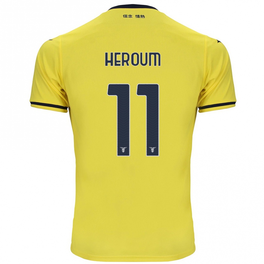 Vaikiškas Nora Heroum #11 Geltona Išvykos Marškinėliai 2024/25 T-Shirt