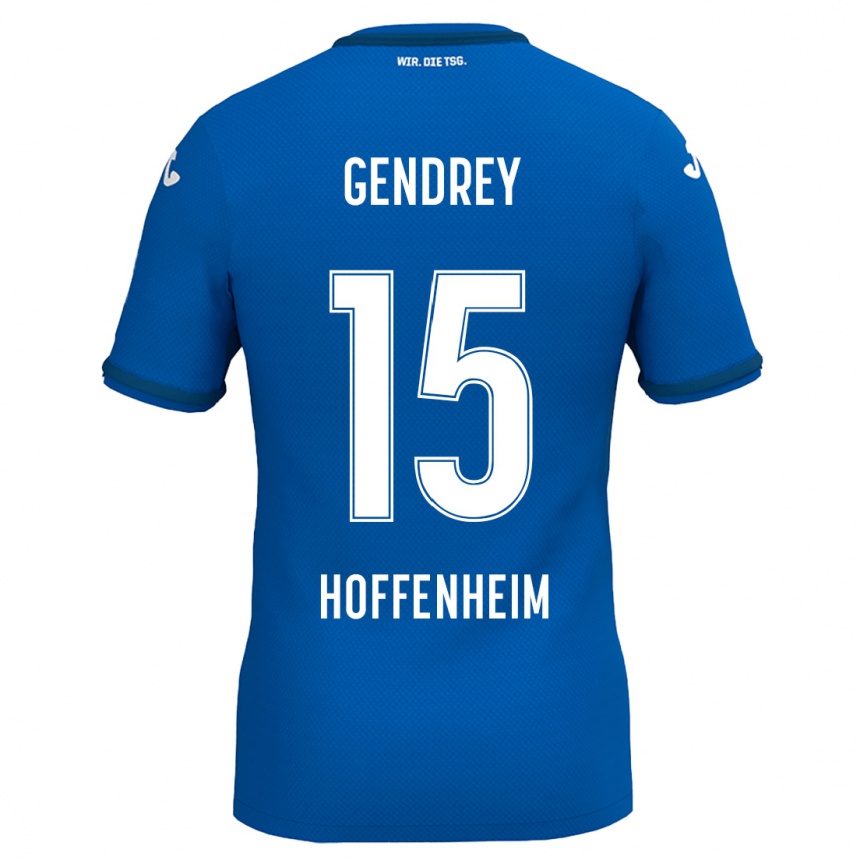 Vaikiškas Valentin Gendrey #15 Geltona Raudona Namų Marškinėliai 2024/25 T-Shirt