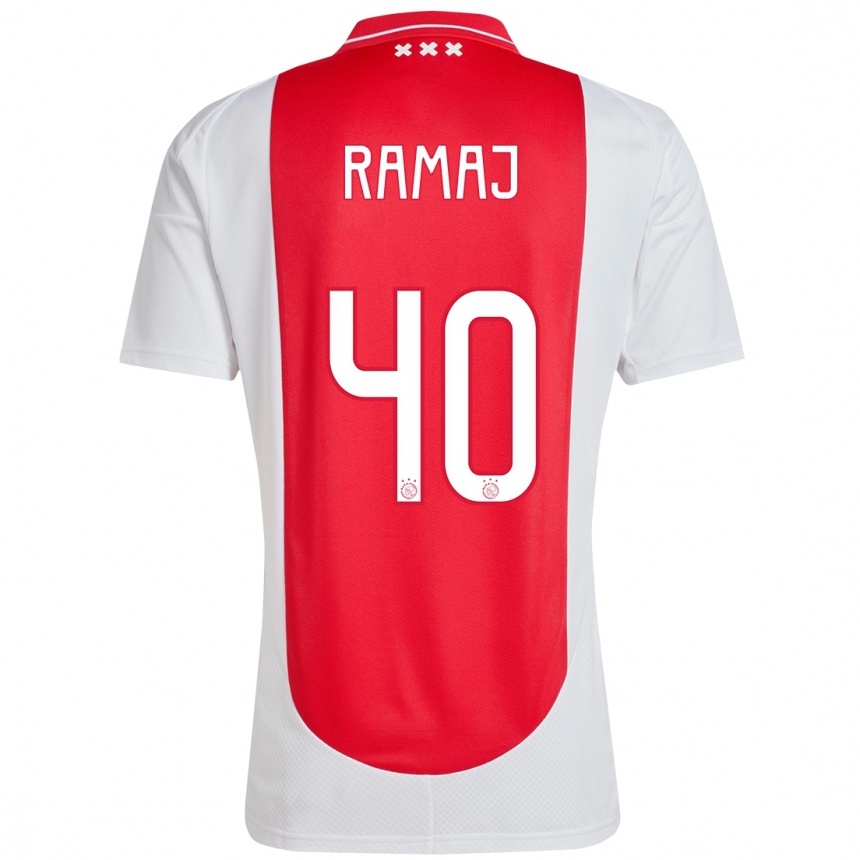 Vyrai Diant Ramaj #40 Raudona Balta Namų Marškinėliai 2024/25 T-Shirt