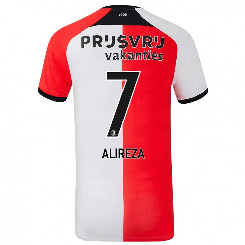 Vyrai Alireza Jahanbakhsh #7 Raudona Balta Namų Marškinėliai 2024/25 T-Shirt