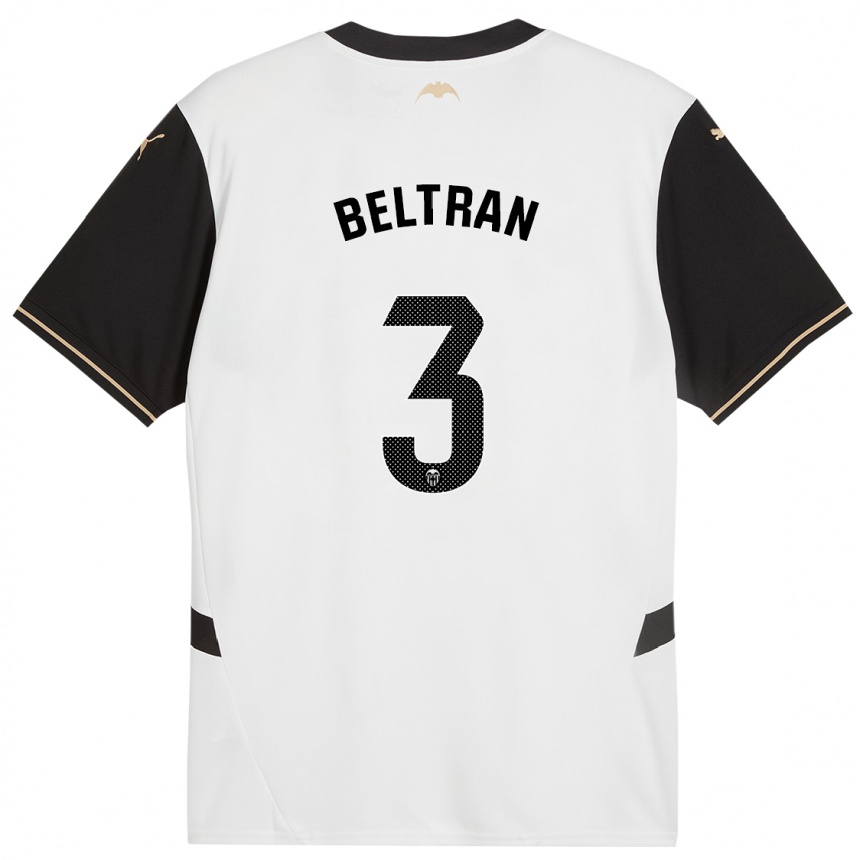 Vyrai Bea Beltran #3 Balta Juoda Namų Marškinėliai 2024/25 T-Shirt