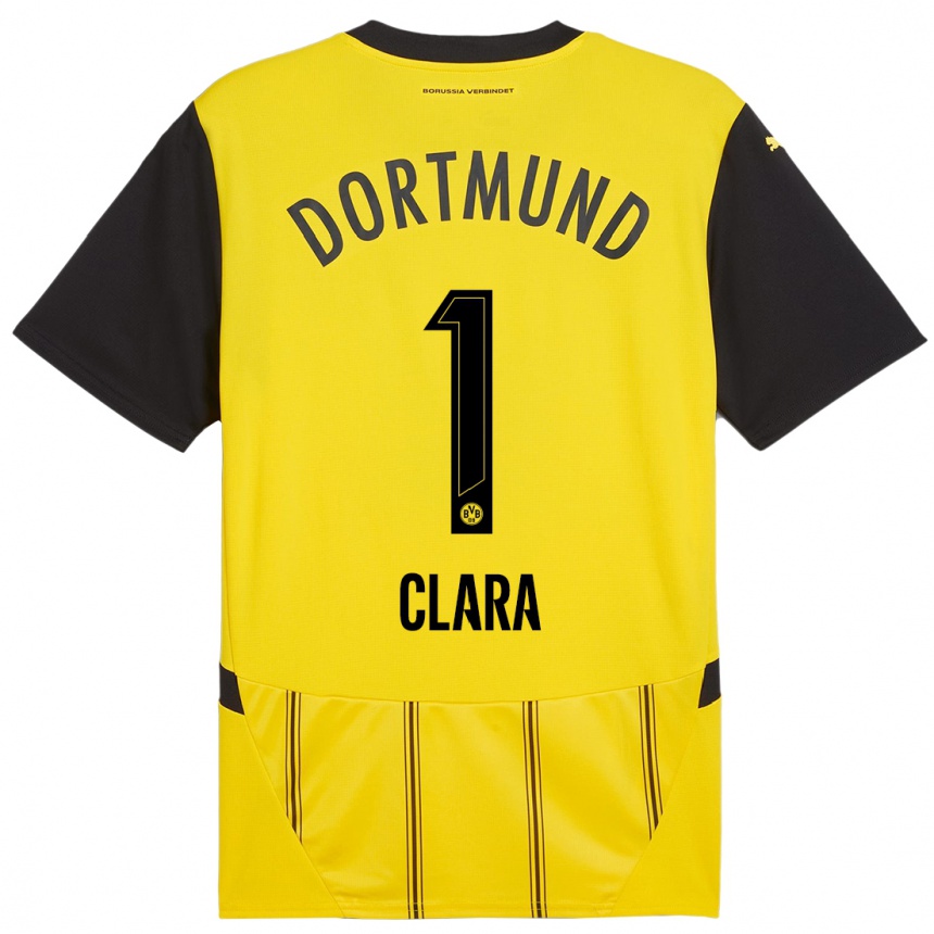 Vyrai Woltering Clara #1 Geltona Juoda Namų Marškinėliai 2024/25 T-Shirt