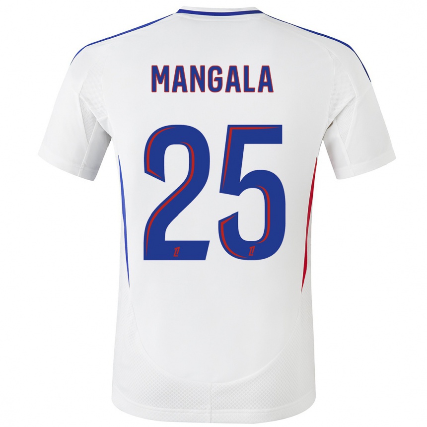 Vyrai Orel Mangala #25 Balta Mėlyna Namų Marškinėliai 2024/25 T-Shirt