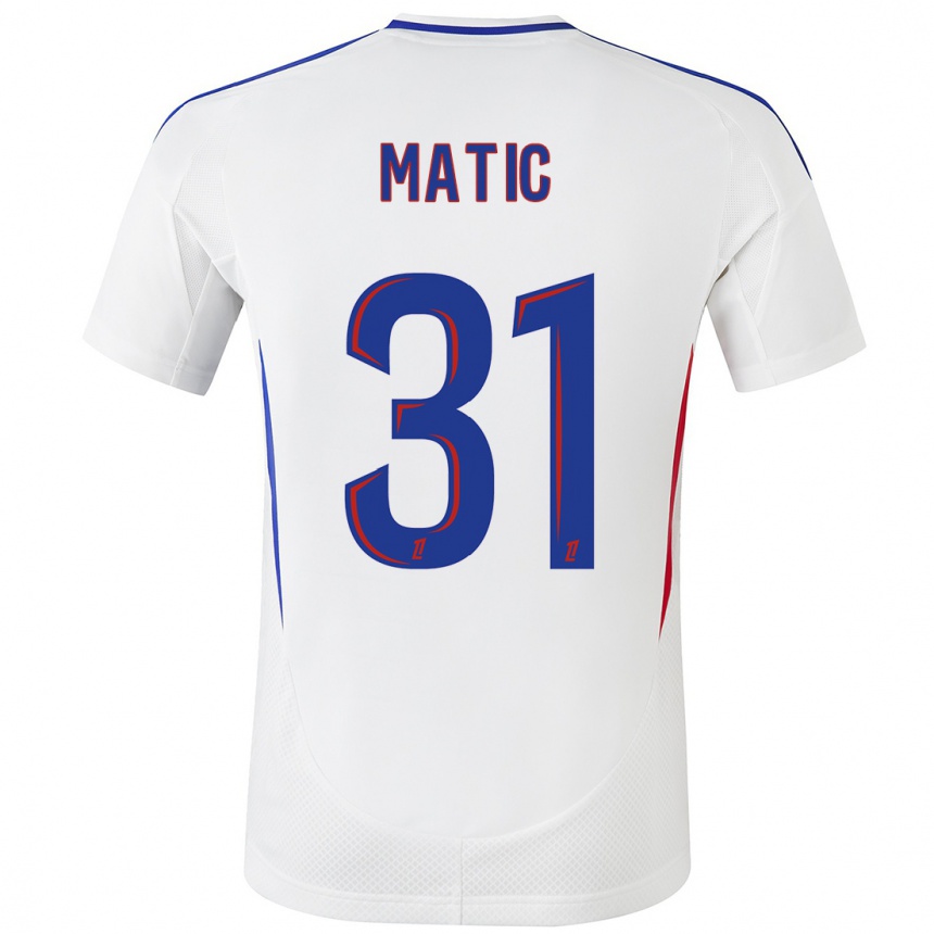 Vyrai Nemanja Matic #31 Balta Mėlyna Namų Marškinėliai 2024/25 T-Shirt